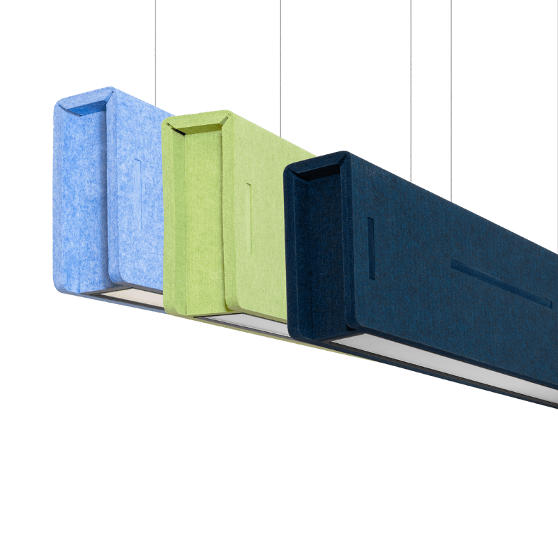 SilentLine Suspended Acoustic Linear LED Light | 4000K