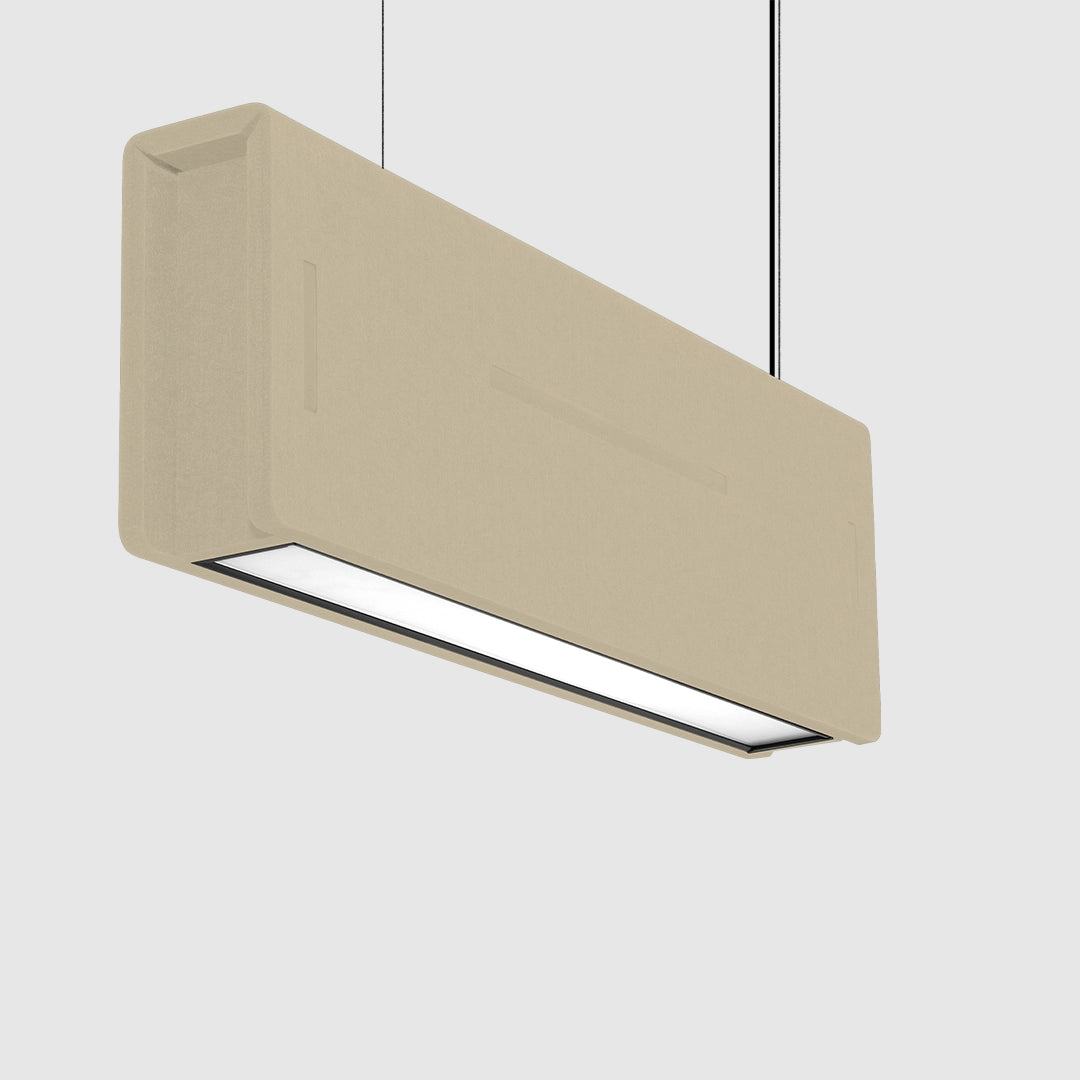 Aria Small Suspended Acoustic Linear Light Baffle